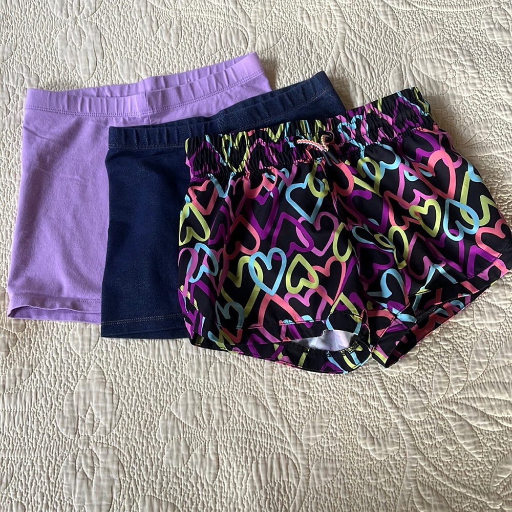 3 pairs bike and athletic shorts